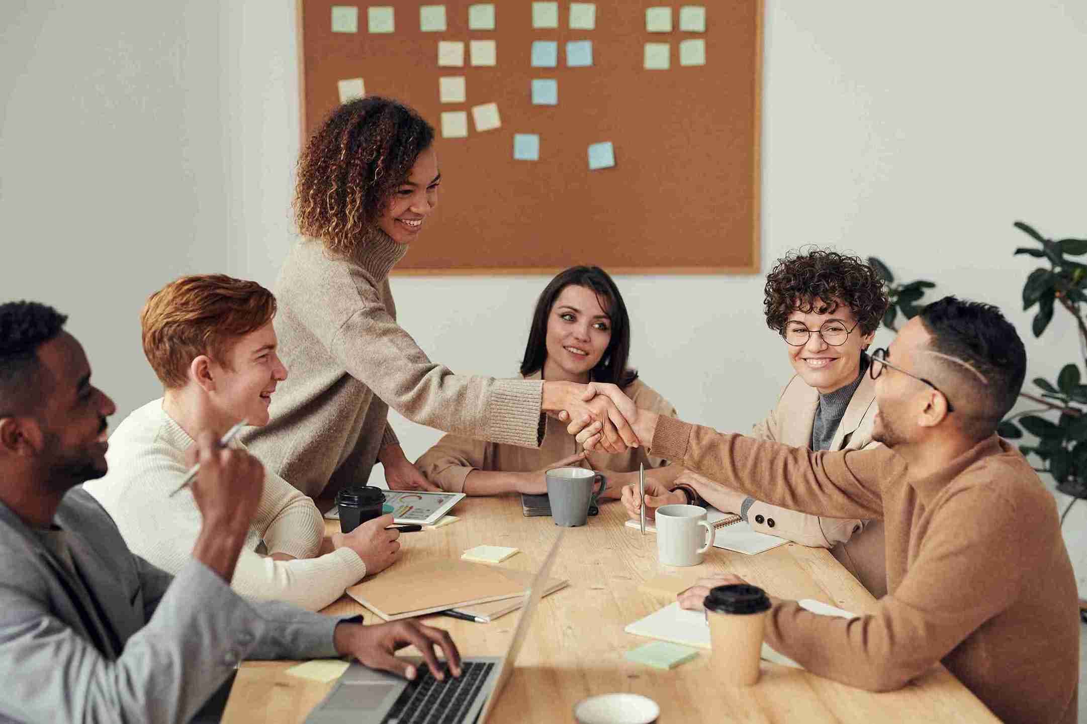 Team meeting at SpikesSeven Solutions